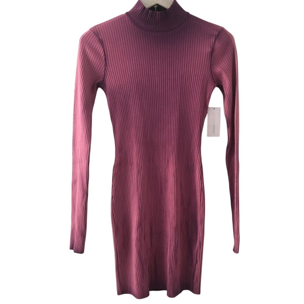 Cotton Citizen The Ibiza Lavender Long Sleeve Bodycon Mock Neck Dress